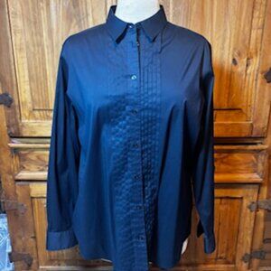 Uniqlo Super Non-Iron Slim Fit Dress Shirt XL Navy